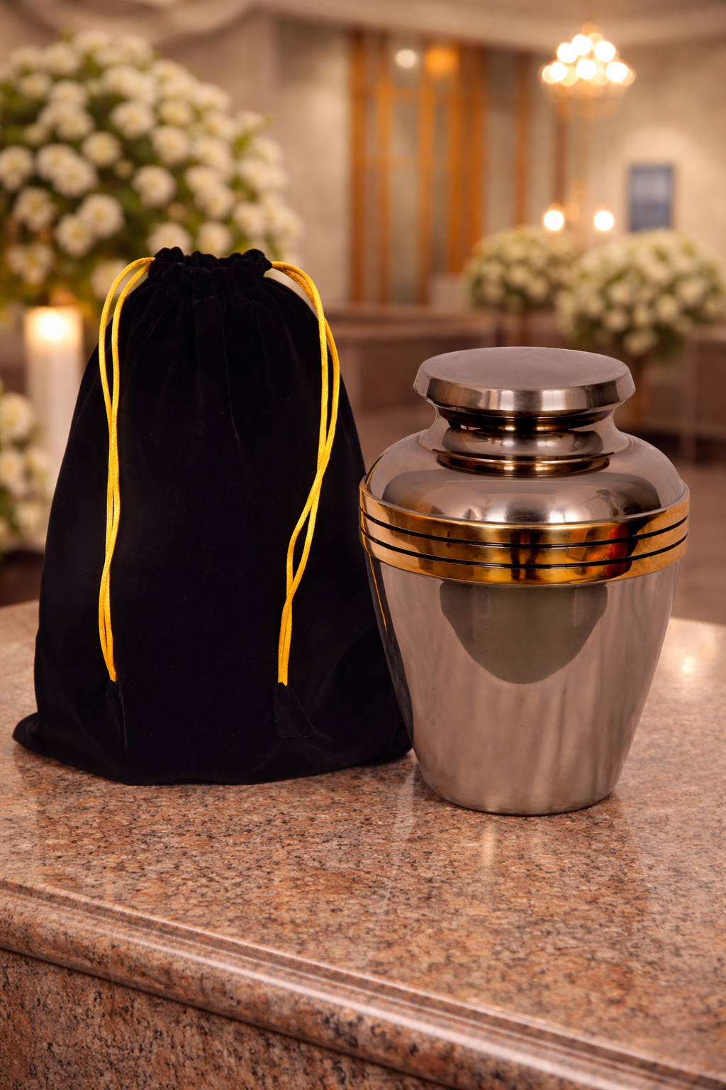 Elegant brass cremation urn crafted for a dignified and lasting tribute